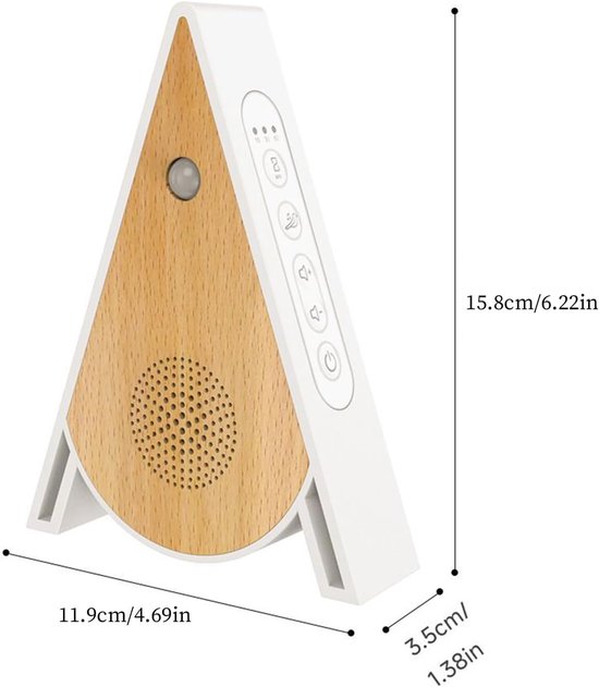 Birdsong Box - Slaaphulpmiddel met witte ruis voor thuisgebruik - Met bewegingssensor - Driehoekig natuurgeluidapparaat - Met bewegingssensor - Instelbaar volume - Birdsong Room — afbeelding 5