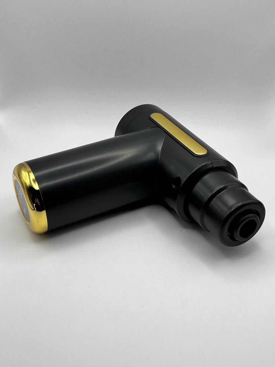 Massage Gun Mini – Spiermassage Apparaat – Diepe Spiertherapie – Compact & Krachtig – Inclusief Opzetstuk – USB-C Oplaadbaar – Zwart/Goud - Massage - €34,99