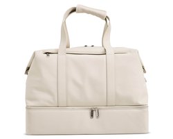 ONYX The Weekender Reistas voor Dames en Heren - 50L Weekendtas - Duffel Bag Handbagage - Ivory White