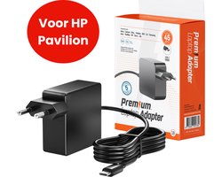 45W USB-C Laptop oplader voor HP Pavilion - Alle modellen vanaf 2020 - Kabel + Adapter