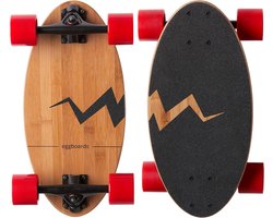 Compact Mini Longboard Cruiser Skateboard Compleet - 19 inch Bamboe Funboard voor Volwassenen en Beginners