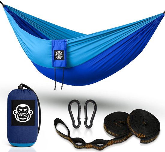Buiten Hangmat Van Nylon – Ultralicht 270x145 Cm, Met Boomriemen, Ideaal Voor Kamperen, Wandelen En Strand (kaki)