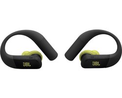 JBL Endurance Peak 4 - Sport Oordopjes - Draadloos Bluetooth - In ear - Oortjes met Oorhaak - Hardlopen - 48 uur - IP68 - Waterbestendig - Zwart & Lime