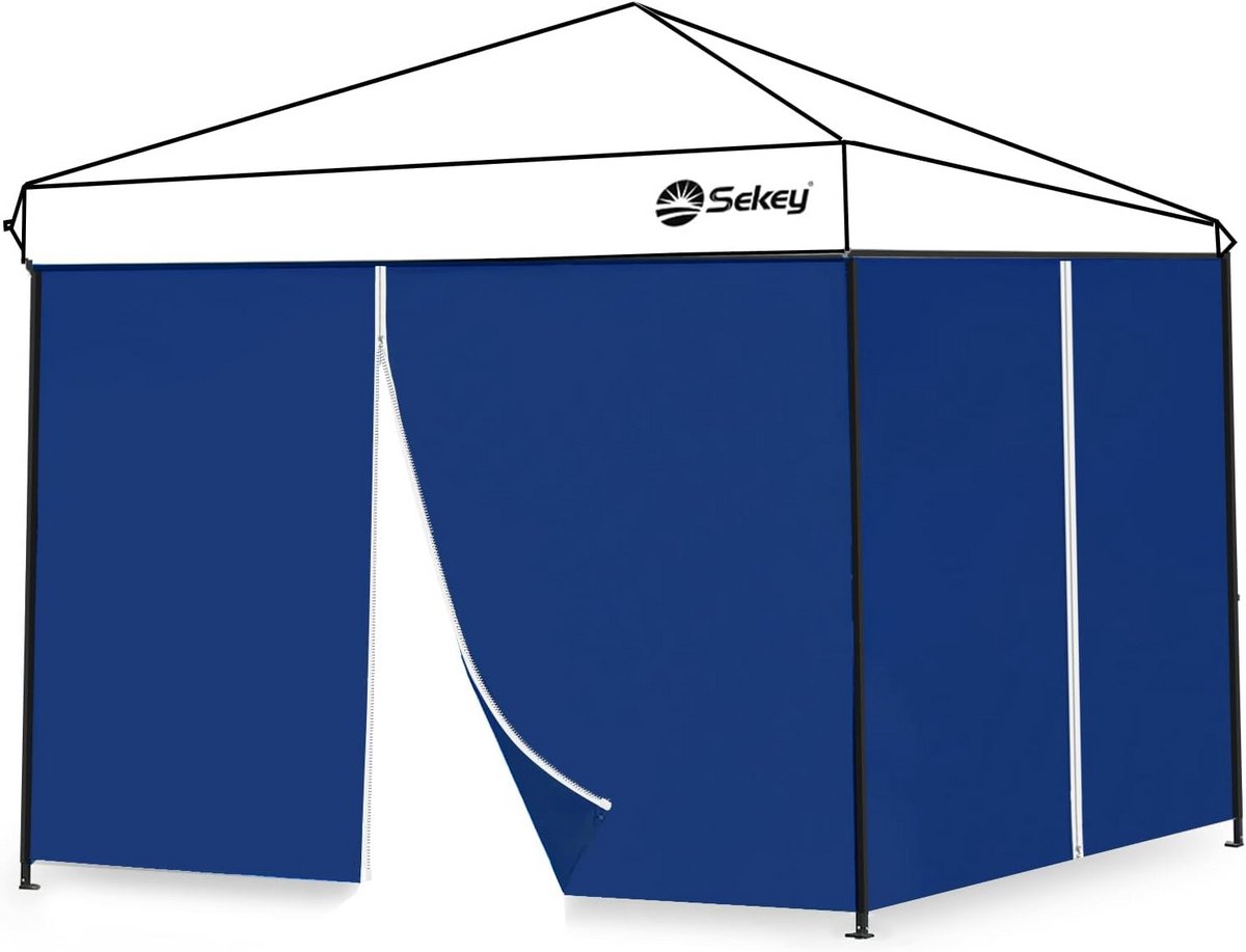 2 stuks Zijwanden voor 3x3m Paviljoen - Waterdicht & Winterbestendig Partytent Wanden met Raam & Deur
