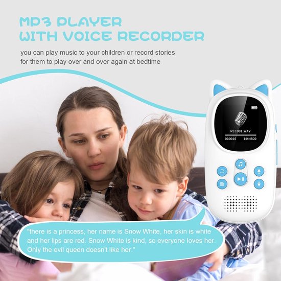 64GB Bluetooth MP3 Player for Kids, Integrated 18 Sleep Music, Speaker, One Touch Recording, Portable Cute Panda, FM Radio, Voice Recording, Alarm Clock 64GB Bluetooth MP3 Player for Kids, Integrated 18 Sleep Music, Speaker, One Touch Recording, Portable Cute Panda, FM Radio, Voice Recording, Alarm Clock