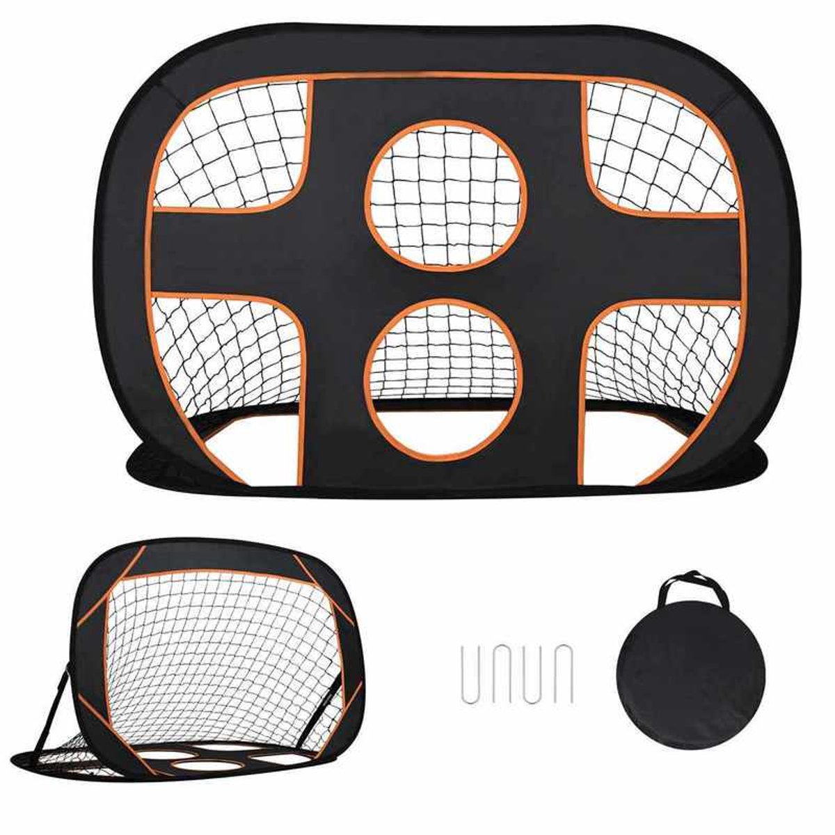 Opvouwbaar Voetbaldoel 121×80×80 cm – Stevig Voetbalnet voor Tuintraining & Speelplezier – Licht & Draagbaar