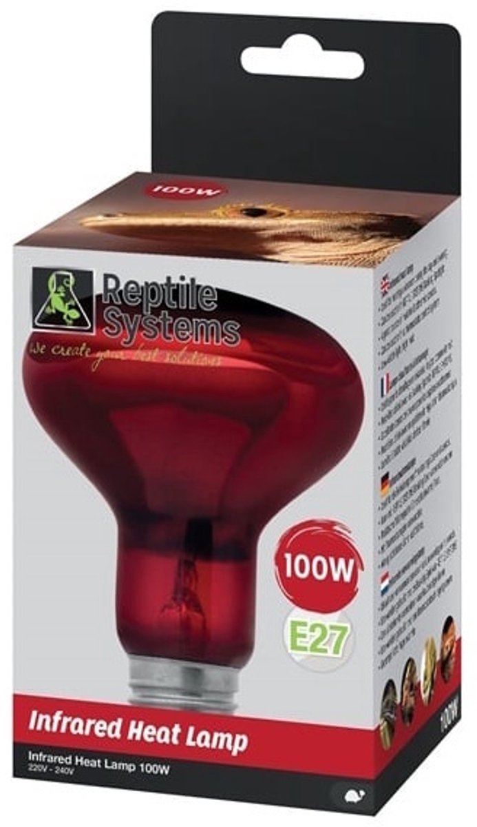 As Reptile Infrared Heat Lamp 100W E27