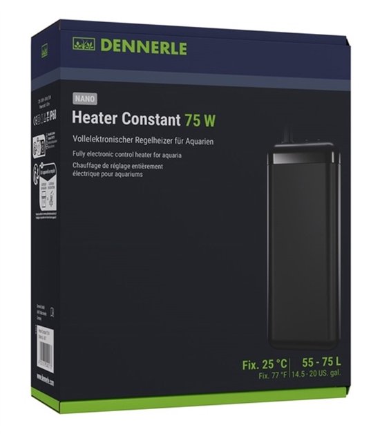 Dennerle Nano Heater Constant - Aquarium Verwarming 75W