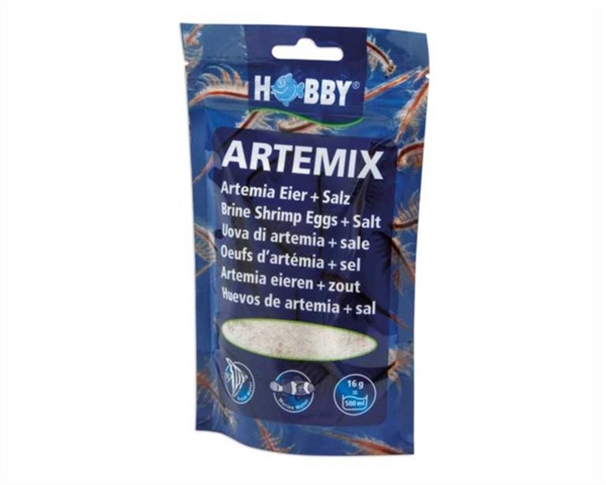 Hobby Artemix - gebruiksklare mix van Artemia eieren en zout - 195g