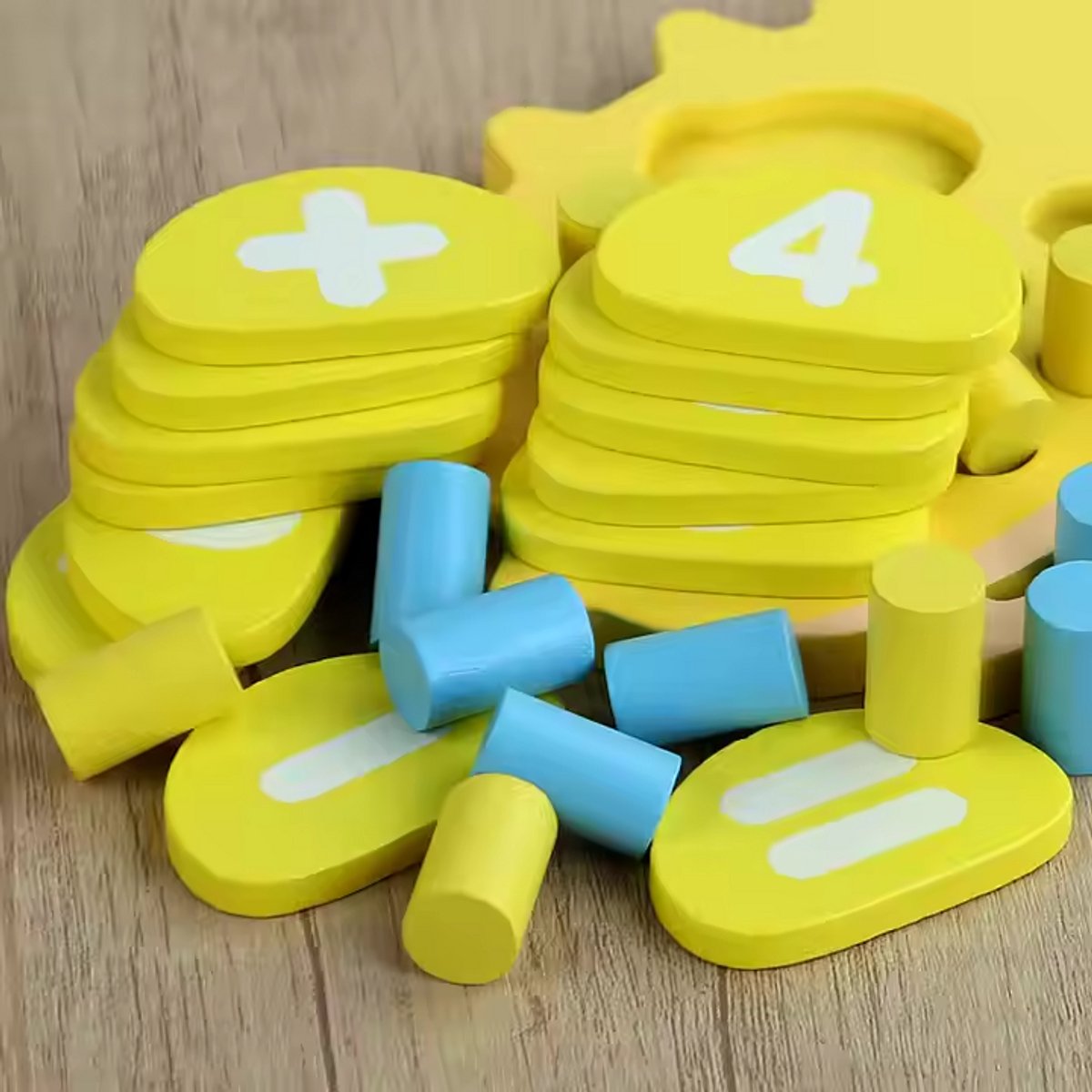 Educatief Rekenspeelgoed – Montessori - Houten Egel Rekenspel – Montessori Telspel – Leren Rekenen – Cadeau – Speelgoed 3+ — afbeelding 5