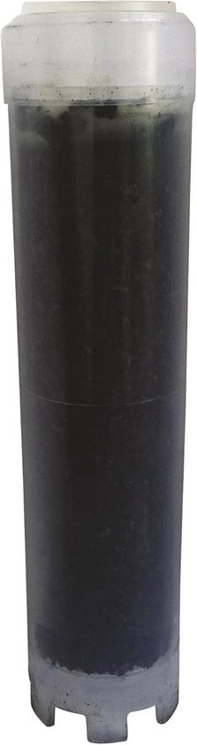AQUAWATER, 104994, actieve koolfilterpatroon 9 inch 3/4 voor drinkwater, verwijdert smaken en geuren, levensduur 6 maanden, compatibel met standaard filterhouder, gemaakt in Frankrijk