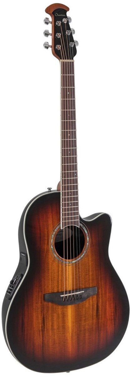 Ovation CS28P-KOAB-G Celebrity Standard Plus Super Shallow Koa Burst elektrisch-akoestische westerngitaar