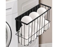 Magnetische balhouder voor droger, opbergplank voor wasmachine, magneetplank voor koelkast - Badkamer, Slaapkamer, Woonkamer, Keuken - Groot formaat - Zwart