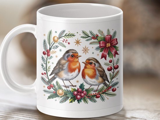 JINGLING Roodborstjes-oorbellen, vogel-oorstekers, roodborstjes, oorklim- oorbellen, lichte, unieke roodborstjes-oor-klimoorbellen voor vrouwen en meisjes, Siehe Beschreibung, Zink, Zie beschrijving
