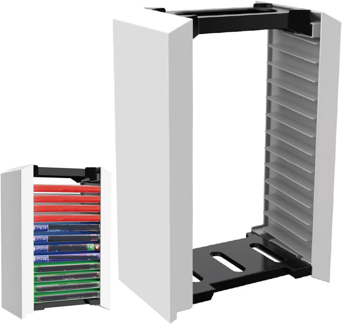 Opslagtoren voor game discs - Organizer voor PS5 en PS4 games - 12 games opslagplank