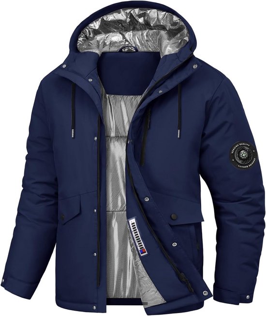 MAGCONSEN Warme Parka voor Heren Zware Gewatteerde Winterjas