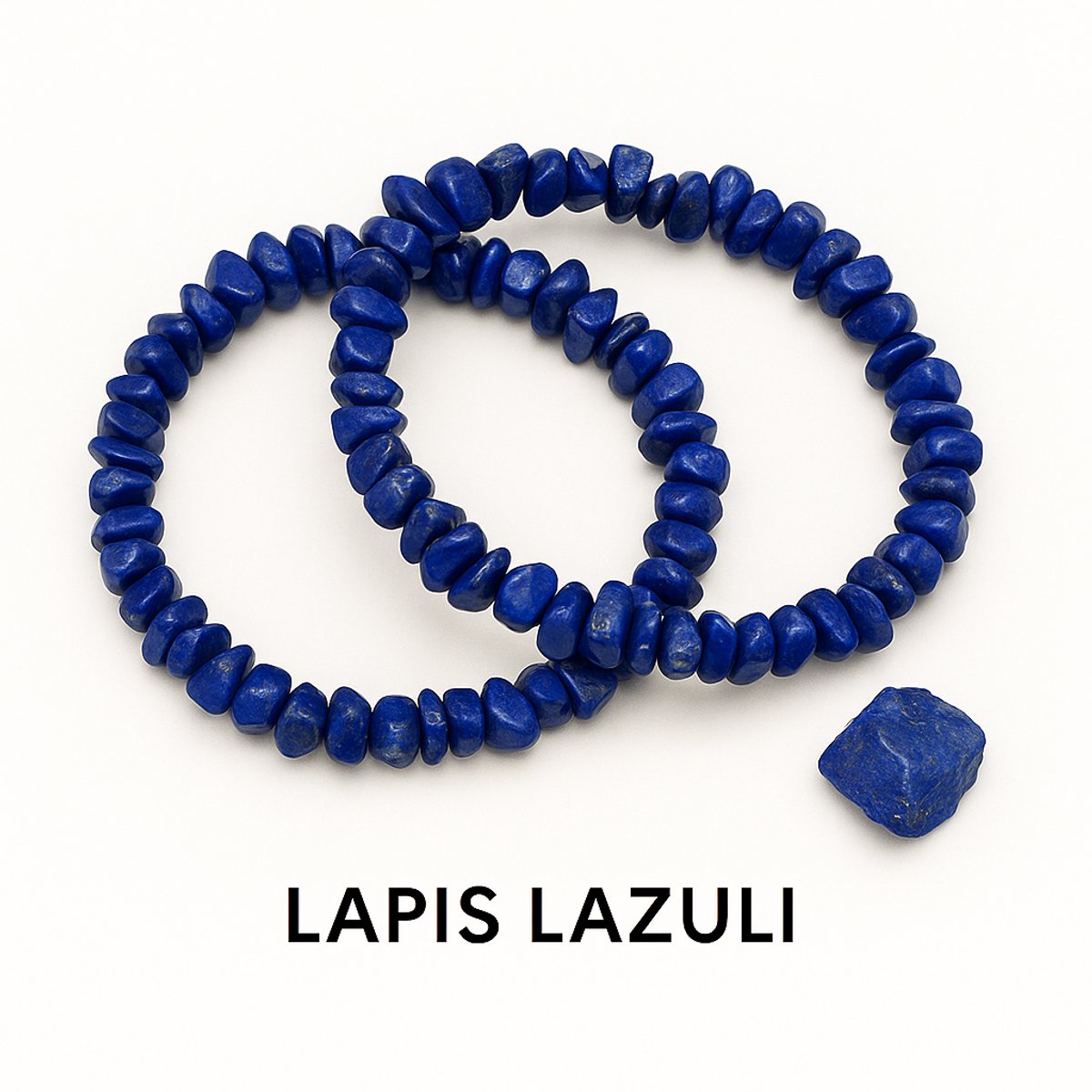 S4H - 2 stuks Lapis Lazuli Splitarmband 18 cm