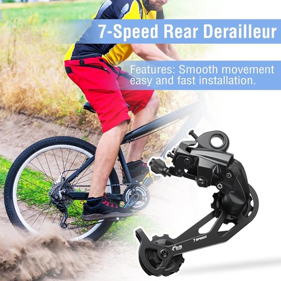 Fietsschakelsysteem 6/7 versnellingen voor mountainbikes Tourney RD-TY21B - Fietsversnellingen, MTB schakelsysteem, fietsonderdelen — afbeelding 5