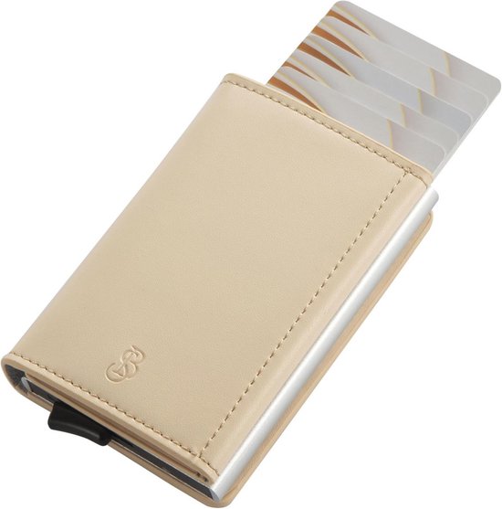 YESIIW Portemonnee voor heren, kleine portemonnee, slanke portemonnee voor mannen, minimalistische portemonnee, RFID-bescherming, kaarthouder, pop-up- portemonnee, slanke kaarthouder met muntvak, 10 x