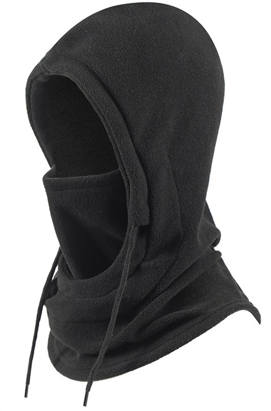 3-in-1 uniseks Muts , Sjaal & Gezichtsmasker - winter capuchonsjaal - winddichte - koudebescherming - winter skimasker zwart