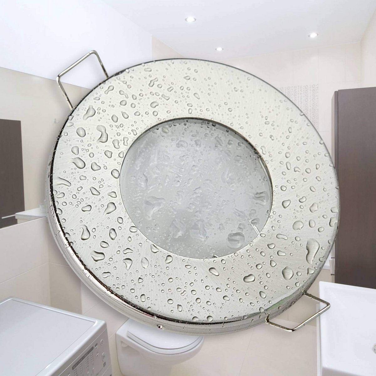 Vlakke LED Inbouwspots 7W Warm Wit - Waterdicht IP44 voor Badkamer, Douche en Buiten