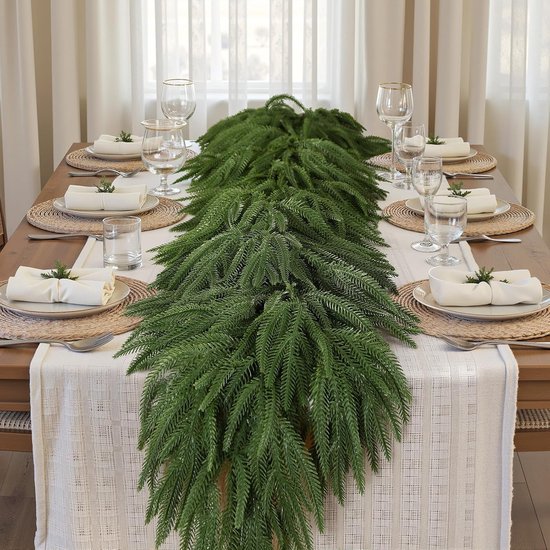 Alupssuc 9FT Realistische Kerstslinger, PE Kunstmatige
