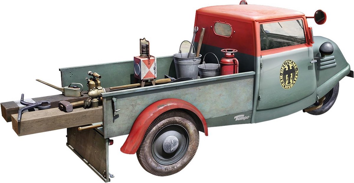 Onderhoudstruck Model - Modelbouw Voertuig - Hobby Modelbouw - Gedetailleerd Model - Schaal 1:35 - Niet gespecificeerd