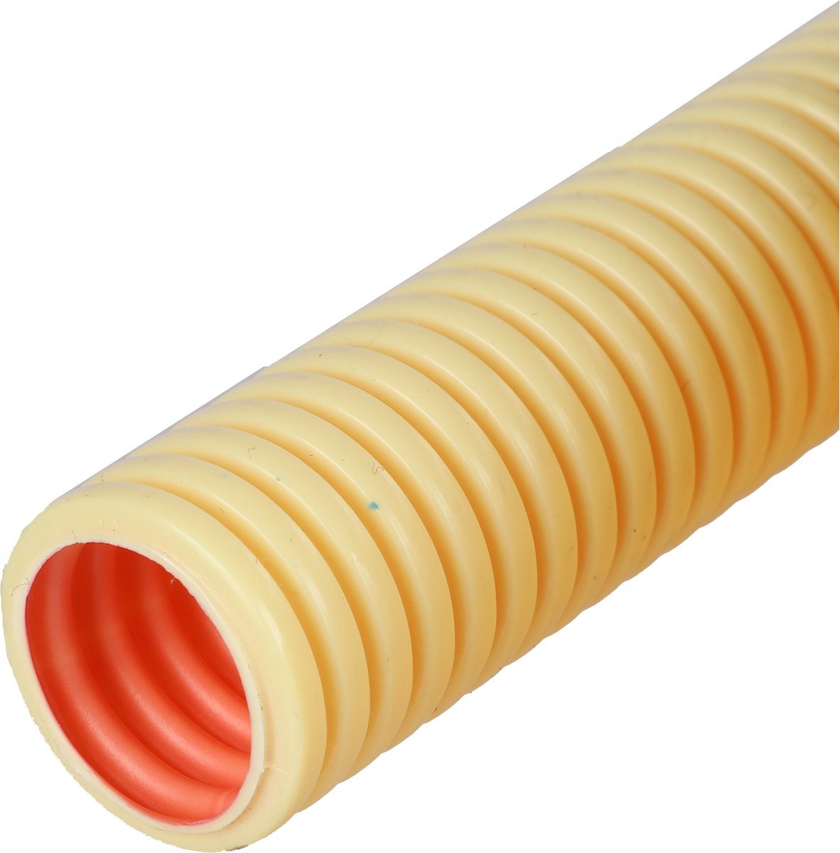 Pipelife Installatiebuis - Flexibele Elektrabuis - Ø19 mm (3/4") - Low Friction Binnenlaag - Slagvast PVC Materiaal - Lengte 5 Meter - Kleur Crème - Voor Eenvoudig Draadtrekken Bij Installaties