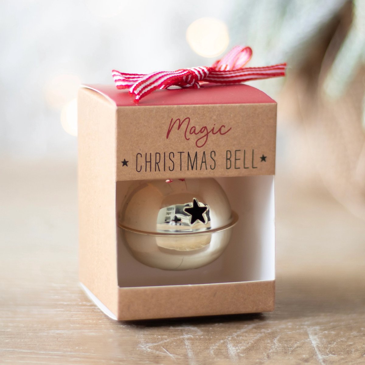 Set van 3 Magische Kerstklokken van de Kerstman – Santa’s Jingle Bells – Inclusief Cadeaudoosjes – North Pole Magic – Kerstdecoratie & Betoverend Cadeau voor Kinderen