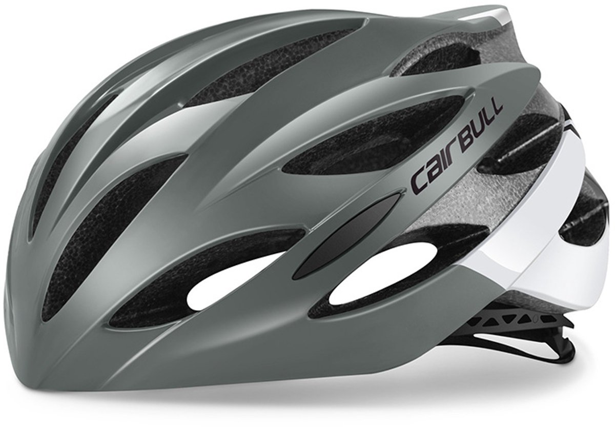 Cycling Racefiets Helm - Wielrenhelm - Fietshelm Volwassenen - Sporthelm-(B-WIT)-(M(52-58CM))