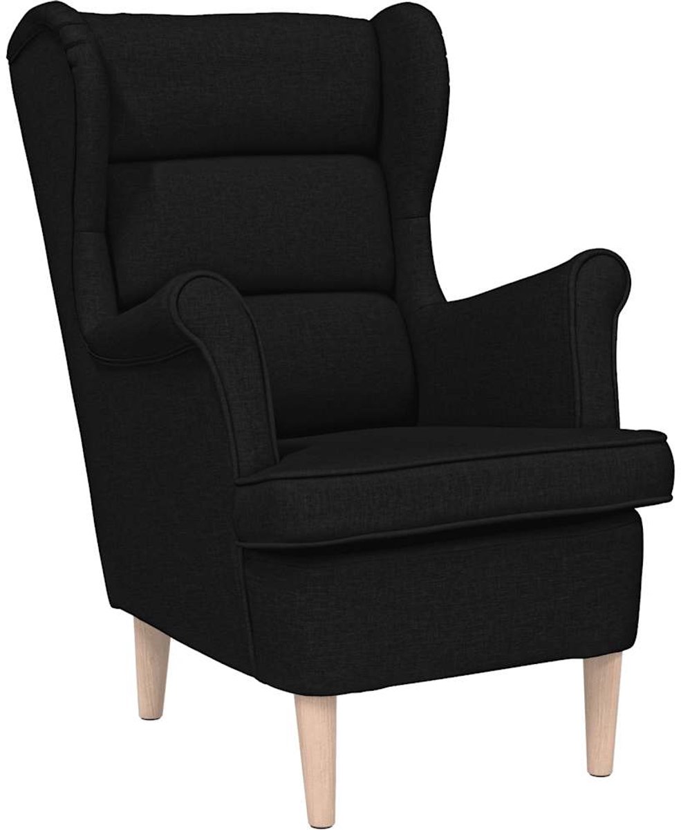 Fauteuil - Relaxstoel - Relaxfauteuil - Stoel - Met armleuning - Voor één Persoon - Zwart
