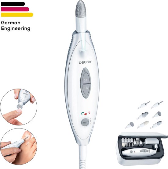 Beurer MP 41 elektrische nagelvijl – 7 opzetstukken – 2 snelheden – opbergetui