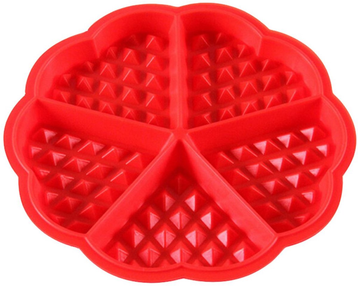 Siliconen wafelvorm, wafelbakvorm, bakvorm, hartvormig