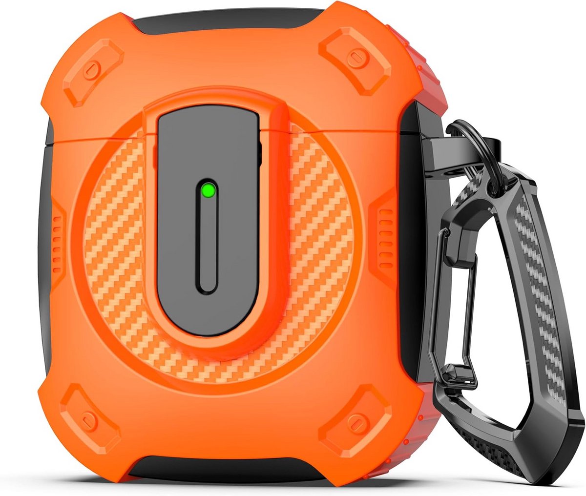 Hard Beschermhoesje voor AirPods 1 & 2 met Slot en Reinigingsset - Ruimtethema