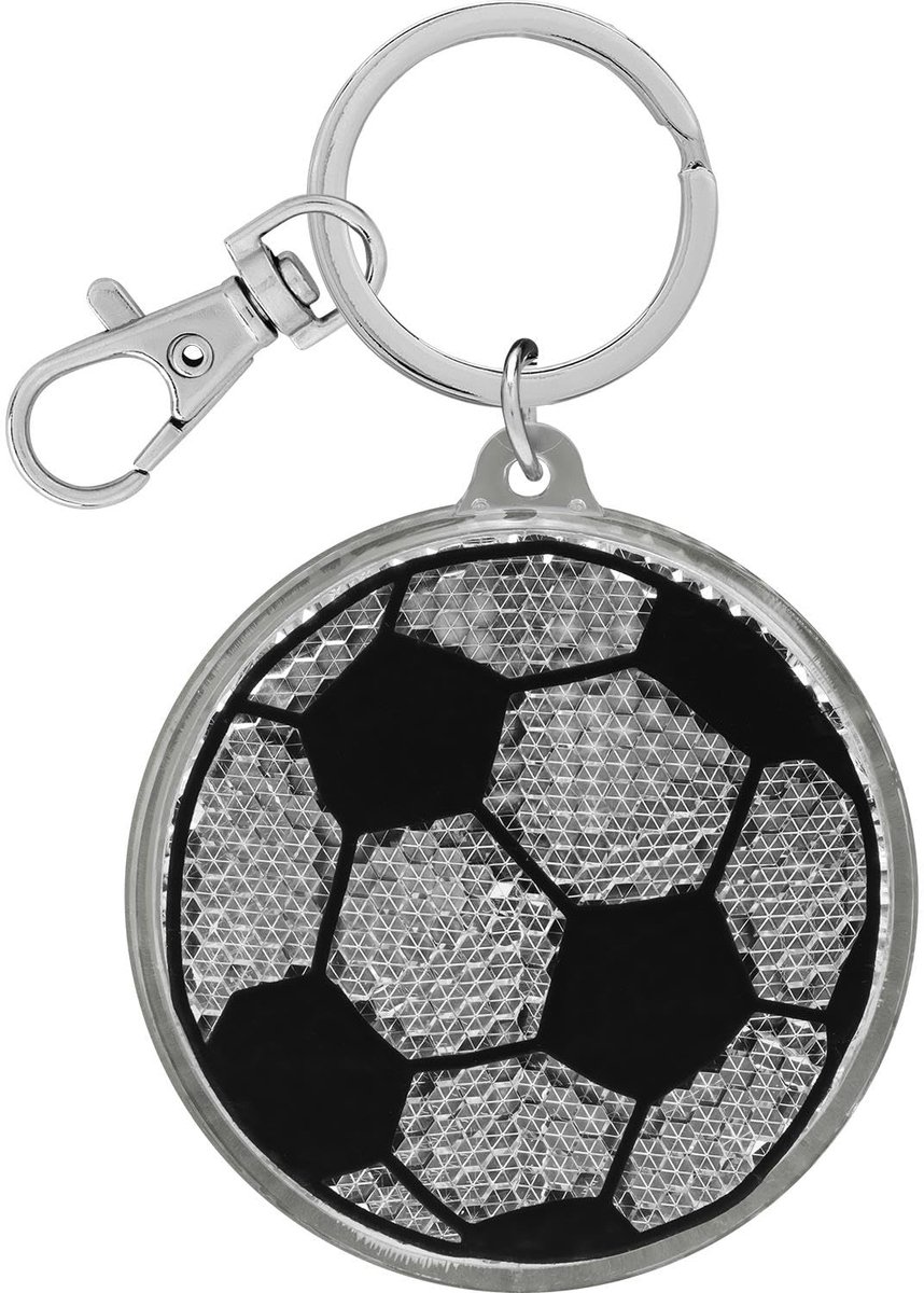 IMPERATORIS® Sleutelhanger Voetbal - Kinderen Jongens en Meisjes - Zwart - ‎11.5 x 5.5 x 0.7 cm