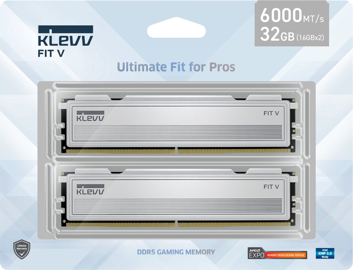32GB DDR5 6000MHz KLEVV FIT V CL30-36-36-76 (2x 16GB)