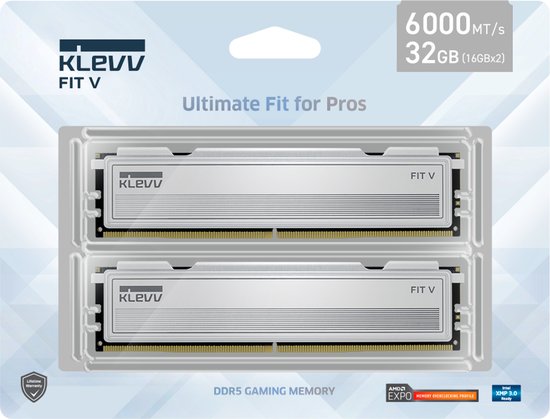 32GB DDR5 6000MHz KLEVV FIT V CL30-36-36-76 (2x 16GB) | bol