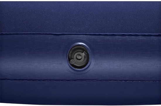 Bestway – Lit pneumatique – 1 personne – 76 × 185 × 28 cm – Bleu – Avec pompe à pied intégrée - Lit pneumatique - Camping - Extérieur - Intérieur - 1 personne