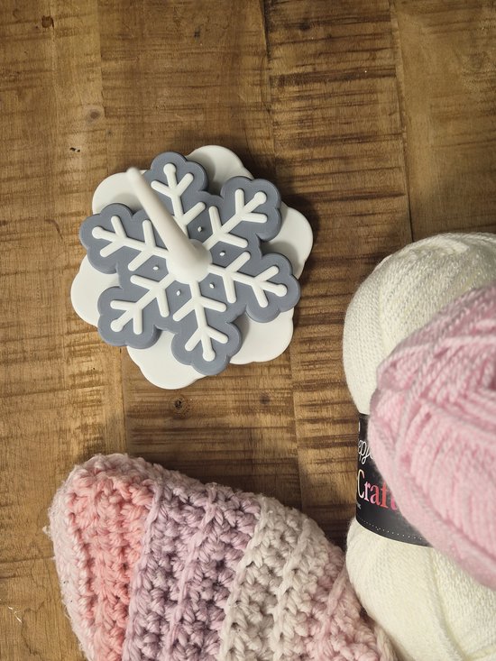 Garenbalwikkelaar Eenvoudig op te zetten en te gebruiken - Handbediende garenwikkelaar 3,5 oz Capaciteit 1 set pompon maker 4 maten 20 stuks