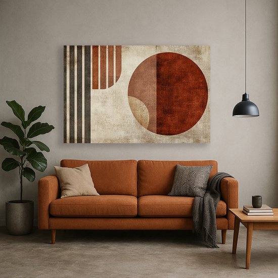 Cirkel wanddecoratie – acrylglas – wandkunst plexiglas – 75x50 cm