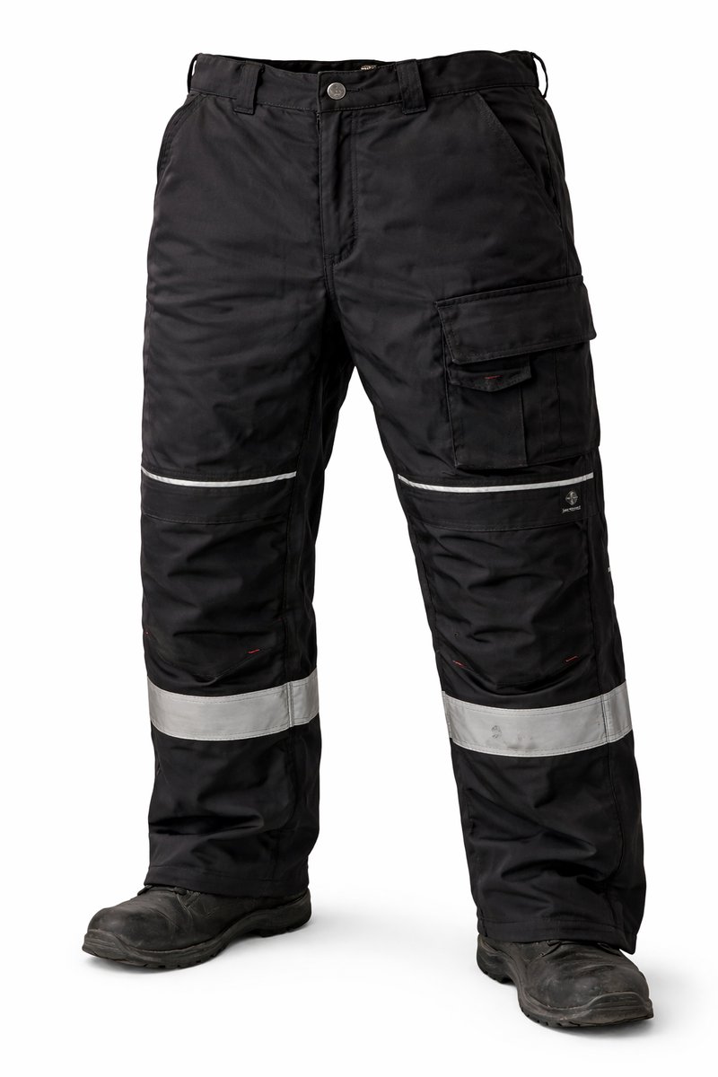 Werkbroek Snickers Workwear Gevoerd – Zwart – Reflecterend – Maat 146 – Duurzame Winter Werkbroek