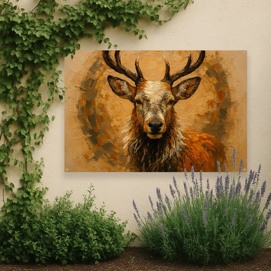 Edelhert – buiten – tuin – Tuinposter – 60x40 cm
