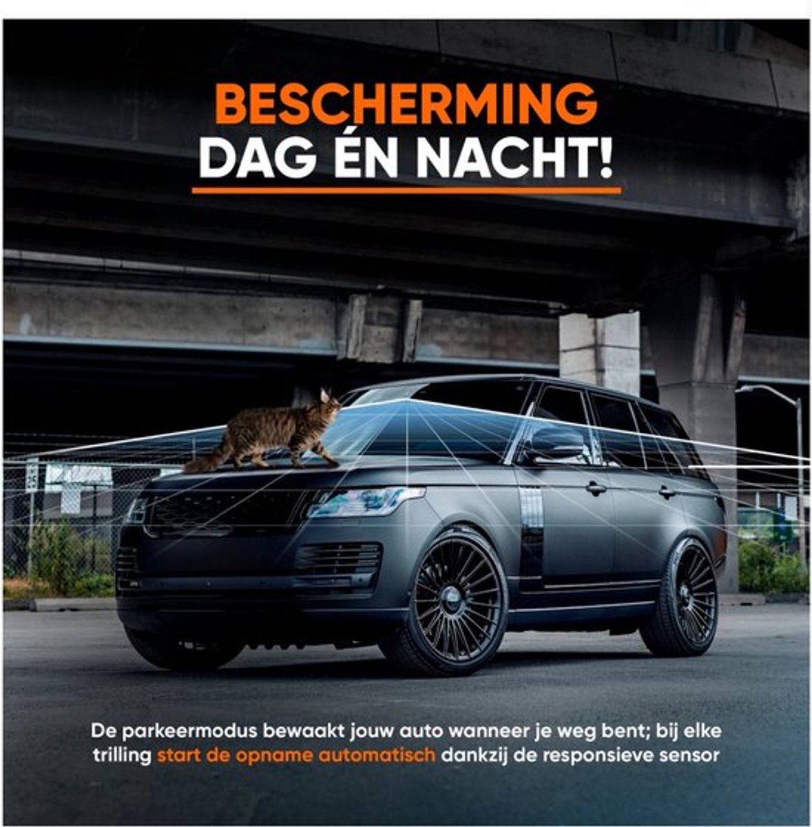 Dashcam - Dual Dashcam voor Auto - Voor en Achter - 1080P, 4-inch 2.5D IPS-schermFull HD - Parkeermodus - 170° wijdhoeklens Full HD-autocamera, nachtzicht, bewegingsdetectie en G-sensor – foto 3