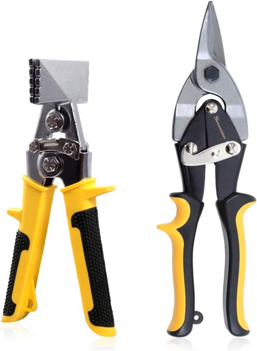 Handvijlen voor plaatwerk rechte kaak 3 inch rechte cut luchtvaart snips 10 inch 2 stuks set