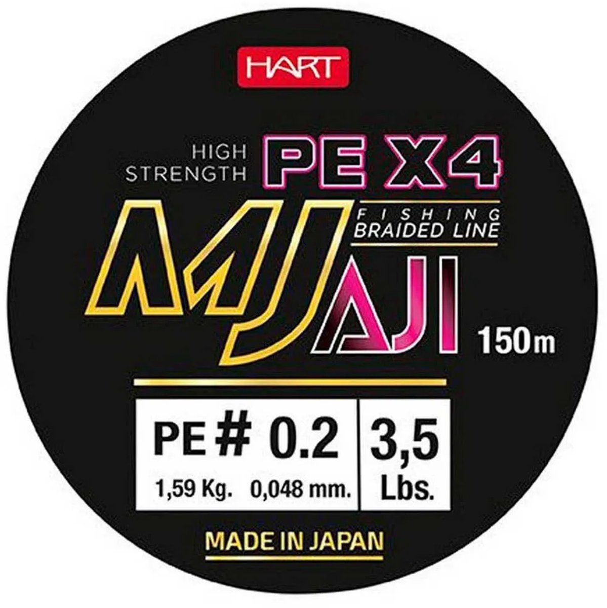 Hart Mj Aji 150 M Gevlochten Vislijn Paars 0.067 mm