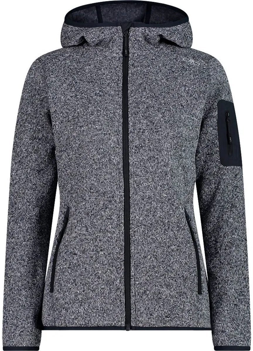 Cmp 3h19826 Fleece Met Kap Vrouw Antraciet