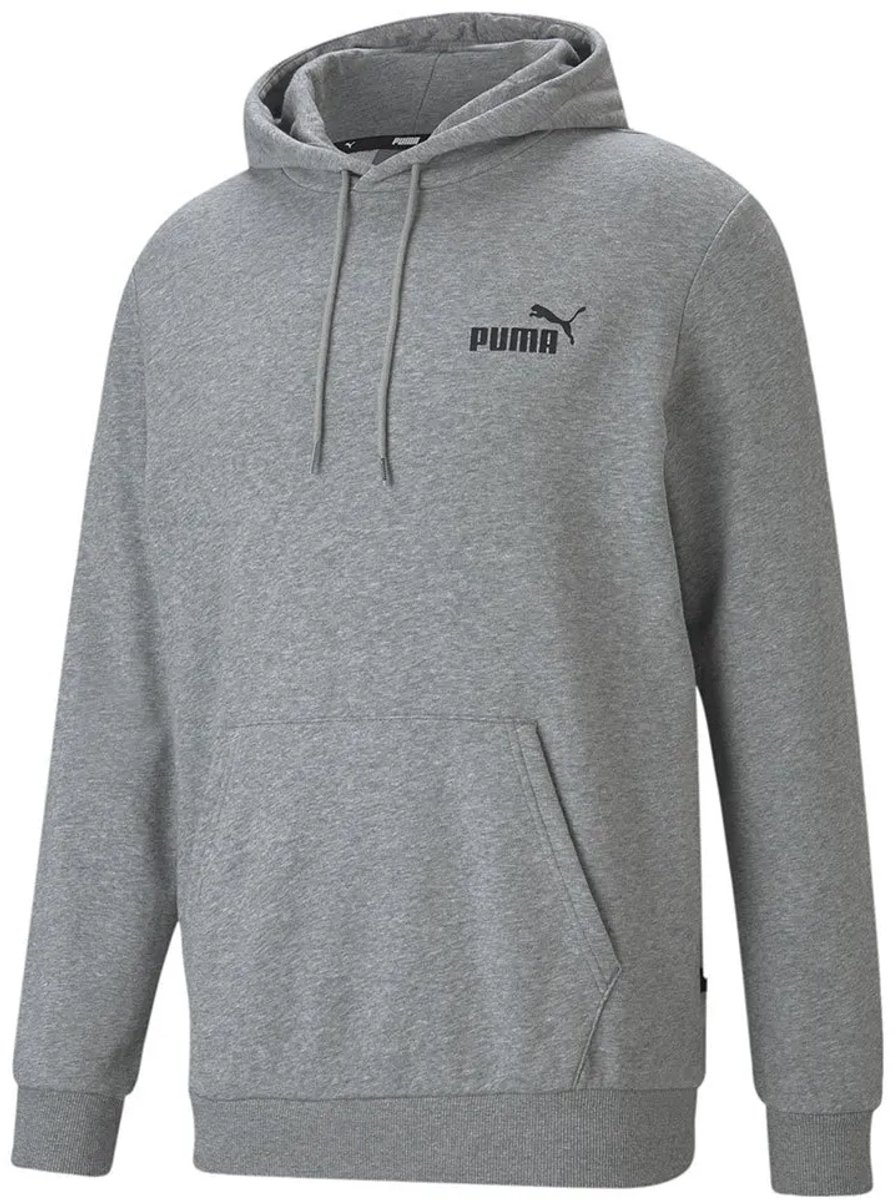 Puma Ess Small Logo Hoodie M Man Vrouw Grijs