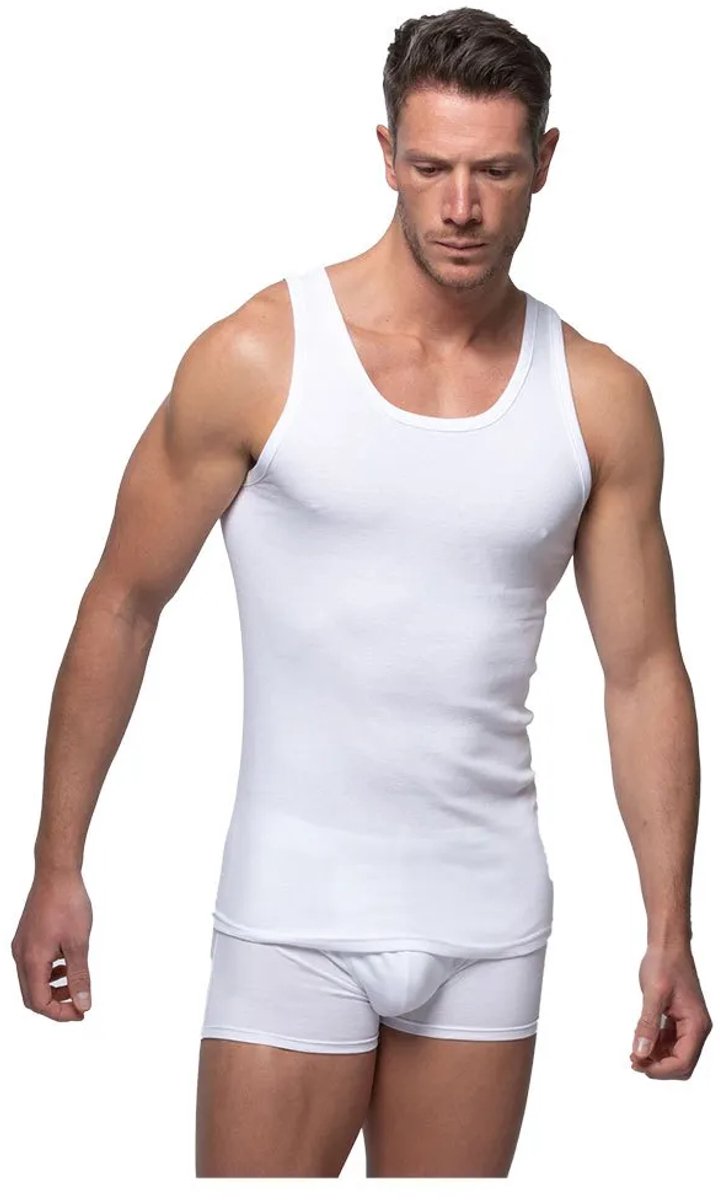 Abanderado 0300 Mouwloos Basislaag Wit 3XL Man