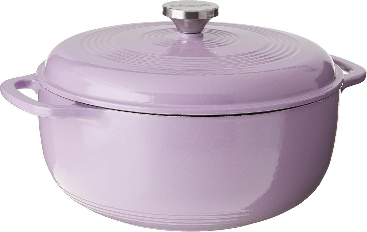 Geëmailleerde Gietijzeren Braadpan met Deksel - 5.7 Liter - Oven & Kookplaat Geschikt