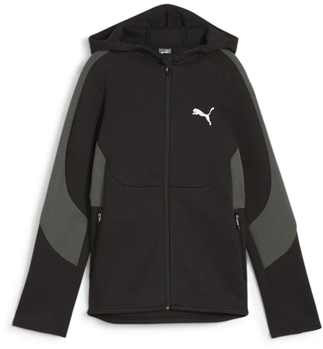 PUMA EVOSTRIPE FULL-ZIP SWEATSHIRT DK 67919601 r 140 Zwart